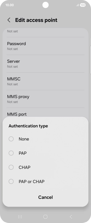 Press PAP. Press PAP.