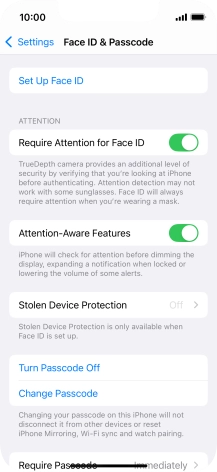 Press Turn Passcode Off and key in the phone lock code. Press Turn Passcode Off and key in the phone lock code.