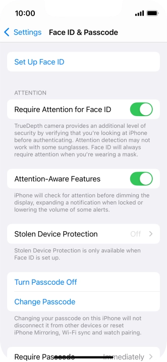 Press Turn Passcode Off and key in the phone lock code. Press Turn Passcode Off and key in the phone lock code.