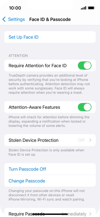 Press Turn Passcode Off and key in the phone lock code. Press Turn Passcode Off and key in the phone lock code.