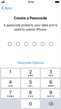 Press Passcode Options. Press Passcode Options.