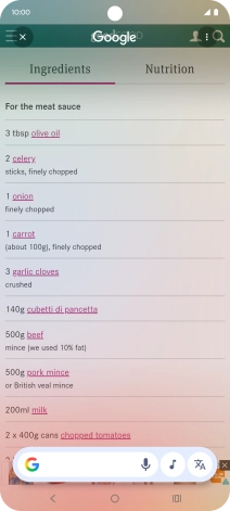 Press the translation icon. Press the translation icon.