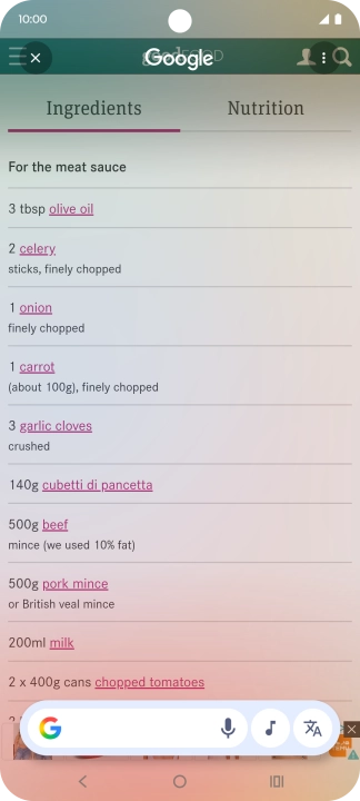 Press the translation icon. Press the translation icon.