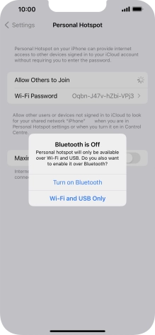 If Wi-Fi is turned on, press Wi-Fi and USB Only. If Wi-Fi is turned on, press Wi-Fi and USB Only.