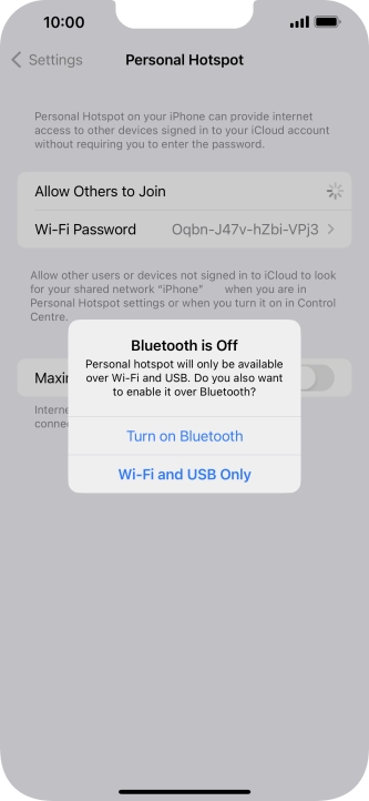 If Wi-Fi is turned on, press Wi-Fi and USB Only. If Wi-Fi is turned on, press Wi-Fi and USB Only.