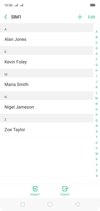 Press Export. Press Export.