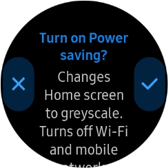 Press the confirm icon. Press the confirm icon.