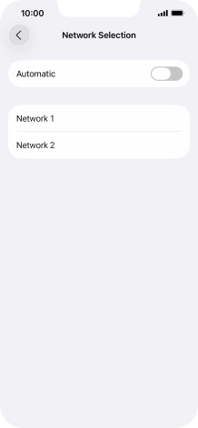 If you turn off the function, press the required network. If you turn off the function, press the required network.