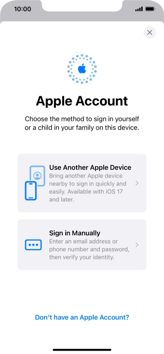 Press Sign in Manually. Press Sign in Manually.