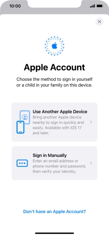Press Sign in Manually. Press Sign in Manually.