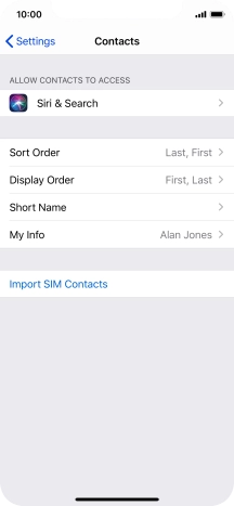 Press Import SIM Contacts. Press Import SIM Contacts.