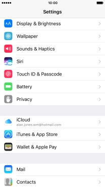 Press iTunes & App Stores. Press iTunes & App Stores.