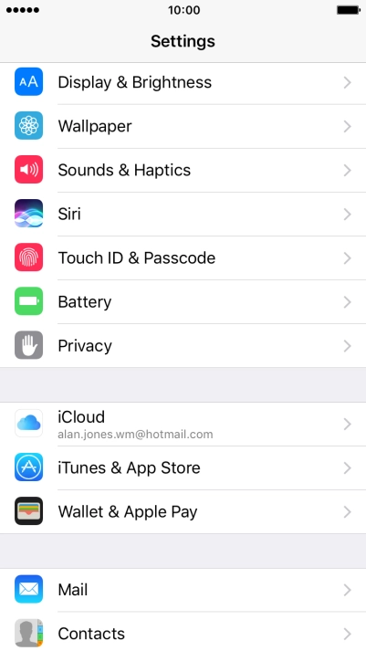 Press iTunes & App Stores. Press iTunes & App Stores.