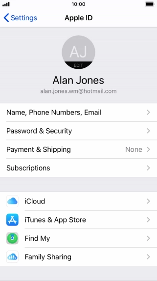 Press iCloud. Press iCloud.