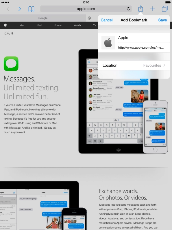 Key in the required name of the bookmark and press Save. Key in the required name of the bookmark and press Save.