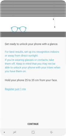 Press CONTINUE. Press CONTINUE.