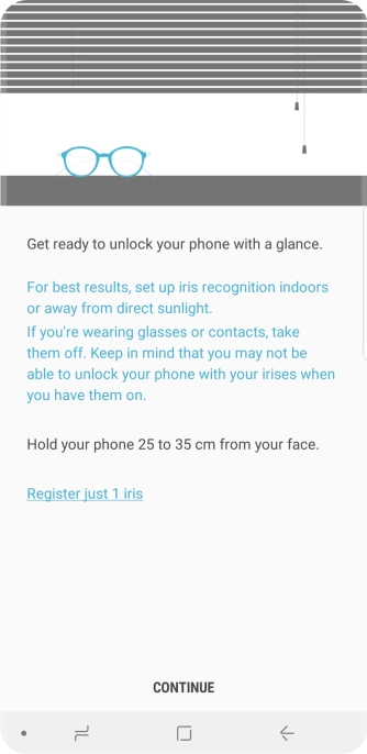 Press CONTINUE. Press CONTINUE.
