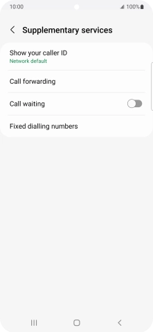 Press Call forwarding. Press Call forwarding.