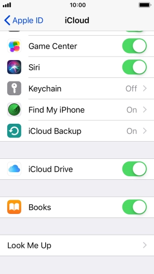 Press iCloud Backup. Press iCloud Backup.