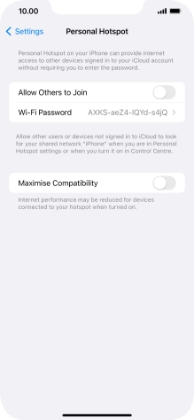 Press Wi-Fi Password and key in the required password. Press Wi-Fi Password and key in the required password.