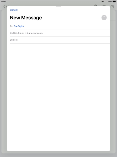 Press Subject: and key in the required subject. Press Subject: and key in the required subject.