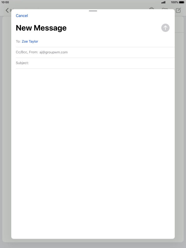 Press Subject: and key in the required subject. Press Subject: and key in the required subject.
