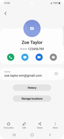 Press the call icon. Press the call icon.