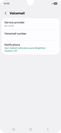 Press Voicemail number. Press Voicemail number.