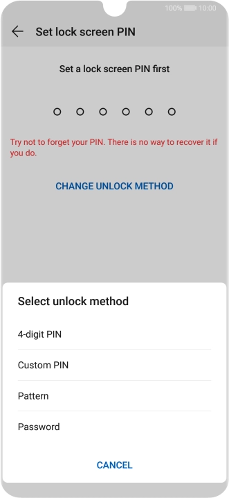 Press the required phone lock code and follow the instructions on the screen to create an additional phone lock code. Press the required phone lock code and follow the instructions on the screen to create an additional phone lock code.