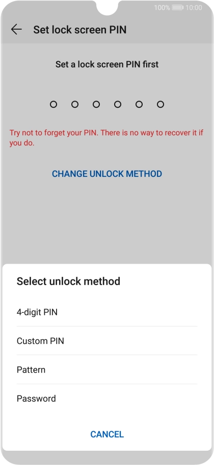 Press the required phone lock code and follow the instructions on the screen to create an additional phone lock code. Press the required phone lock code and follow the instructions on the screen to create an additional phone lock code.