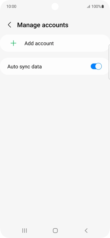 Press Add account. Press Add account.