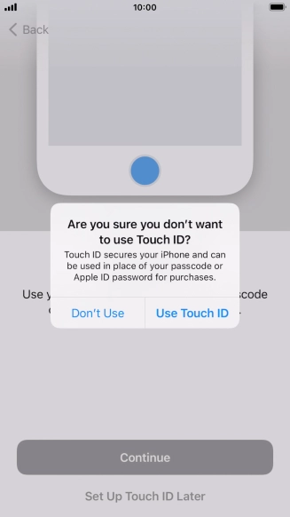 If you turn off the function, press Don't Use. If you turn off the function, press Don't Use.
