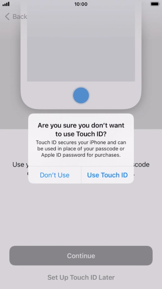 If you turn off the function, press Don't Use. If you turn off the function, press Don't Use.