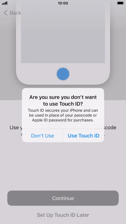 If you turn off the function, press Don't Use. If you turn off the function, press Don't Use.