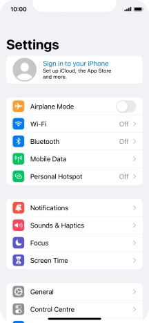 Press Sign in to your iPhone. Press Sign in to your iPhone.