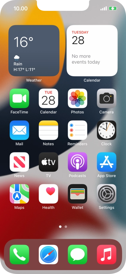 When the battery charging icon is displayed, the battery is charging. When the battery charging icon is displayed, the battery is charging.