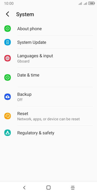 Press Reset. Press Reset.