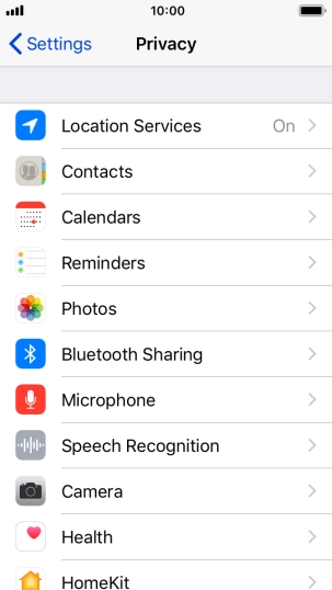 Press Location Services. Press Location Services.