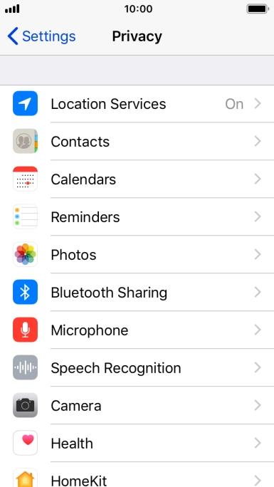 Press Location Services. Press Location Services.