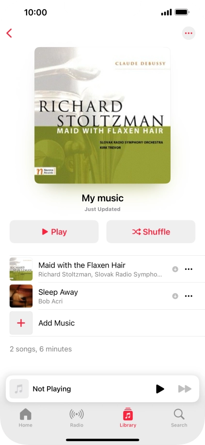 Go to the required category or playlist and press the required audio file. Go to the required category or playlist and press the required audio file.