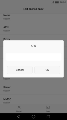 Key in live.vodafone.com and press OK. Key in live.vodafone.com and press OK.