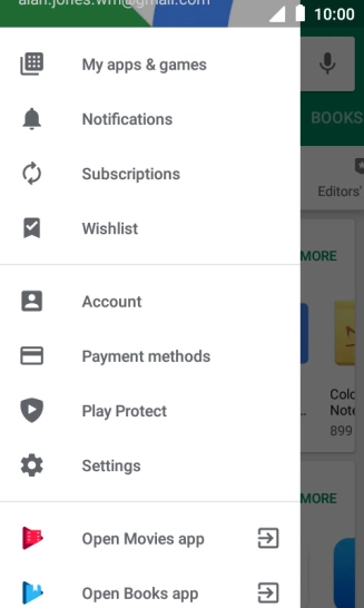 Press My apps & games. Press My apps & games.