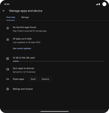Press Manage. Press Manage.
