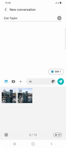 Press the gallery icon and go to the required folder. Press the gallery icon and go to the required folder.