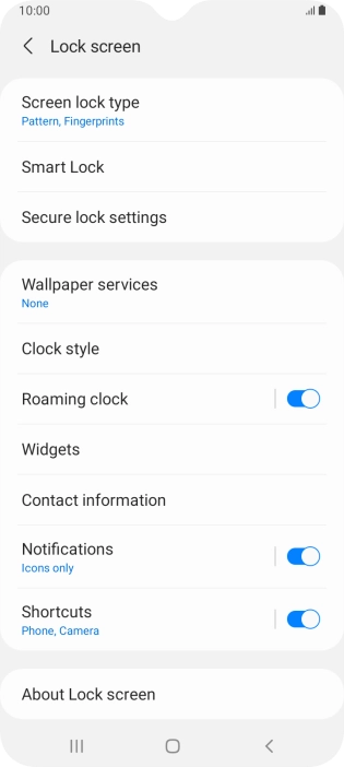 Press Screen lock type and key in the additional phone lock code you created earlier. Press Screen lock type and key in the additional phone lock code you created earlier.
