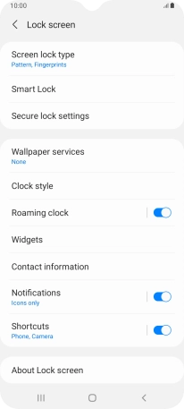 Press Screen lock type and key in the additional phone lock code you created earlier. Press Screen lock type and key in the additional phone lock code you created earlier.