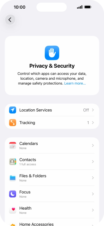 Press Location Services. Press Location Services.