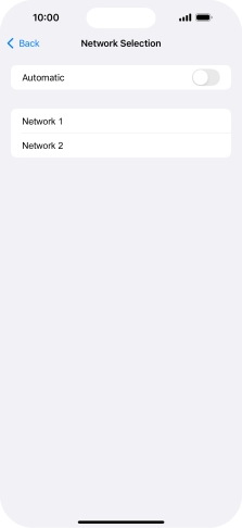 If you turn off the function, press the required network. If you turn off the function, press the required network.