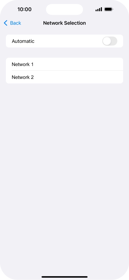 If you turn off the function, press the required network. If you turn off the function, press the required network.