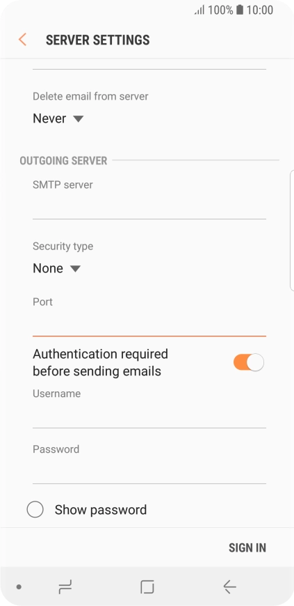Press the field below Press the field below